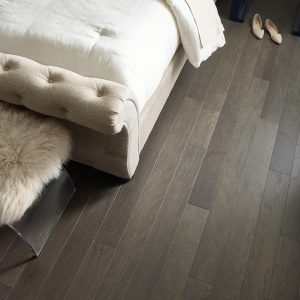 Hardwood flooring in bedroom | Sackett's Flooring Solutions