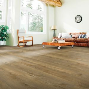 Laminate flooring in living room | Sackett's Flooring Solutions